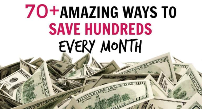 This list contains over 70 money saving tips to help you save hundreds every month. Even if you live paycheck to paycheck learn how to save money on almost everything. You can get the most out of your money even if you live on a low income. Save money each week or month and use it for a downpayment on a house, college education, Christmas presents, a dream vacation or anything you want!