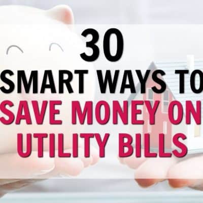 Are you looking for ways to save money on your utility bills? Here are 30 smart ways to lower your utility bills at home! By implementing these simple tips around your house, you will be able to lower the costs of your utility bills at home and save hundreds of dollars per month! money saving ideas, ways to save money, tips to save money on utility bills, frugal living tips, how to save money on utilities, save money on bills, budget, spend less, money saving hacks #moneysavingtips #maneysavingideas