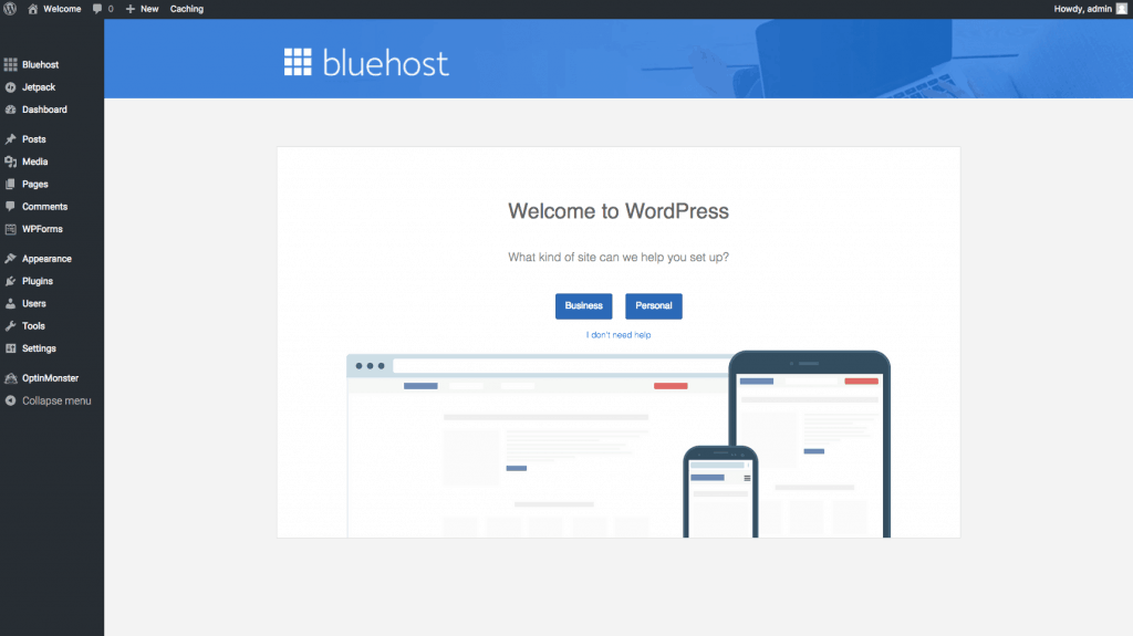 how to start a blog with bluehost