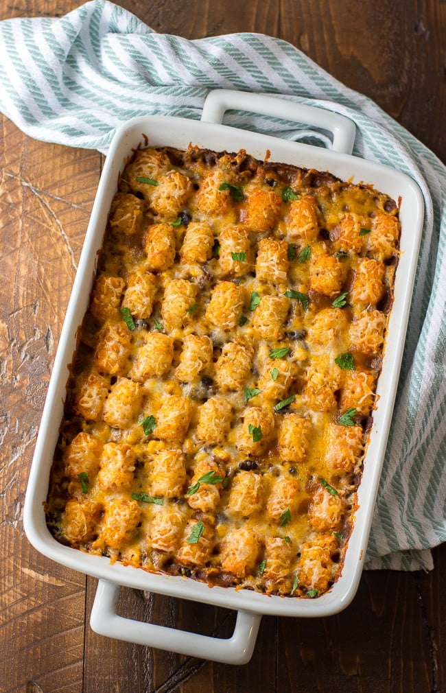 Mexican Tarter Tot Casserole