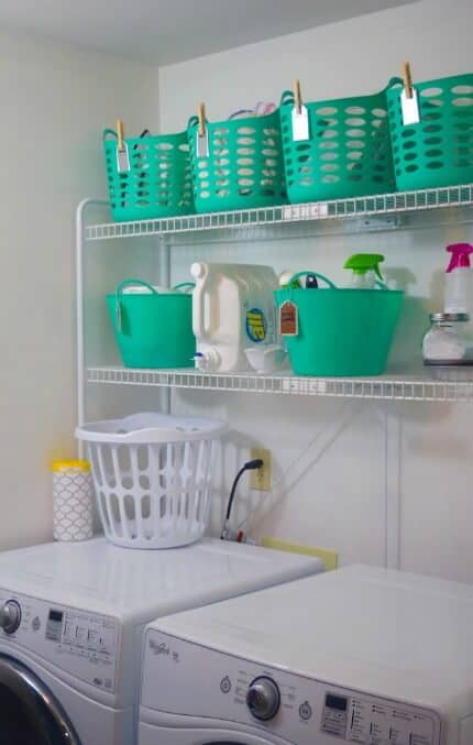 Dollar Store Laundry Organization