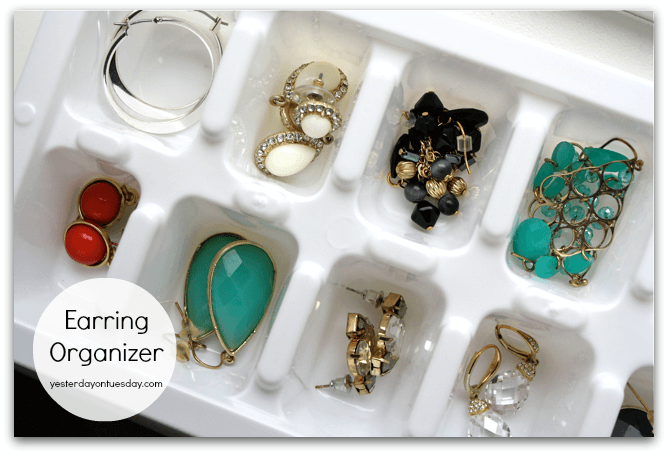 Dollar Store Earring Organizer