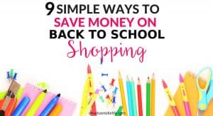 Looking to save money on back to school supplies? Find out how you can reduce your cost and save money on your back to school shopping this year. Save money on clothes, school items and more with these smart money-saving hacks. How to save money on back to school supplies, money saving tips, frugal living, budgeting, finance.