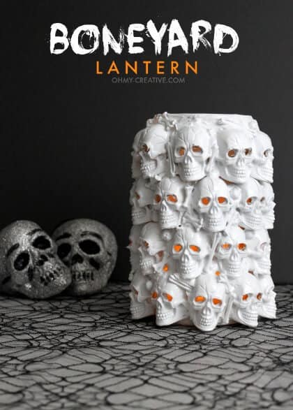 Dollar Store Decorations - Boneyard Lantern