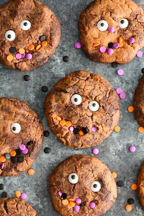 Gluten Free Halloween Monster Cookies
